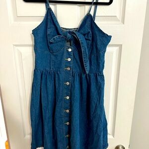 New denim  button up dress